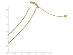 FJC Finejewelers 14k Yellow Gold Adjustable .8mm Bright Cut Wheat Chain Necklace