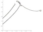 FJC Finejewelers 14k White Gold Adjustable 1mm Bright Cut Wheat Chain Necklace