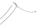 FJC Finejewelers 14k White Gold Adjustable 1mm Bright Cut Wheat Chain Necklace