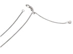 FJC Finejewelers 14k White Gold Adjustable 1mm Bright Cut Wheat Chain Necklace