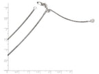 FJC Finejewelers 14k White Gold Adjustable 1.3mm Bright Cut Wheat Chain Necklace