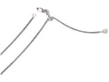 FJC Finejewelers 14k White Gold Adjustable 1.3mm Bright Cut Wheat Chain Necklace