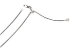 FJC Finejewelers 14k White Gold Adjustable 1.3mm Bright Cut Wheat Chain Necklace