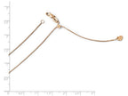 FJC Finejewelers 14k Rose Gold Adjustable .8mm Box Chain Necklace