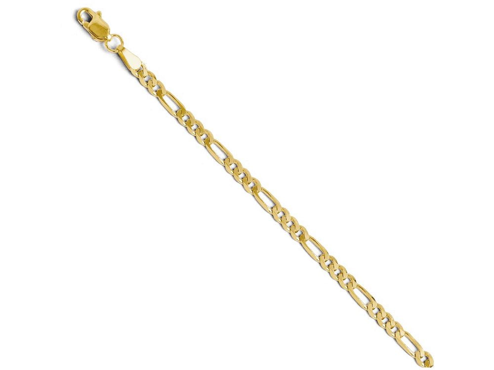 FJC Finejewelers 14k Yellow Gold 3.25mm Flat Figaro Chain Necklace