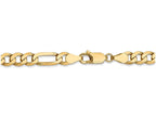 FJC Finejewelers 14k Yellow Gold 5.25mm Flat Figaro Chain Necklace