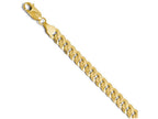 FJC Finejewelers 14k Yellow Gold 7.25mm Beveled Curb Chain Necklace