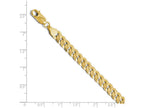 FJC Finejewelers 14k Yellow Gold 7.25mm Beveled Curb Bracelet