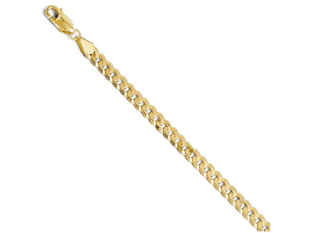 FJC Finejewelers 14k Yellow Gold 4.6mm Beveled Curb Bracelet