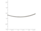FJC Finejewelers 14k White Gold 2mm Round Omega Necklace