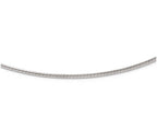 FJC Finejewelers 14k White Gold 2mm Round Omega Necklace