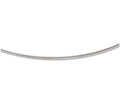 FJC Finejewelers 14k White Gold 2mm Round Omega Necklace