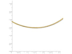 FJC Finejewelers 14k Yellow Gold 2mm Round Omega Necklace