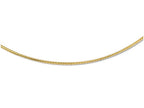 FJC Finejewelers 14k Yellow Gold 2mm Round Omega Necklace