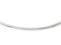 FJC Finejewelers 14k White Gold 4mm Domed Omega