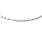 FJC Finejewelers 14k White Gold 4mm Domed Omega