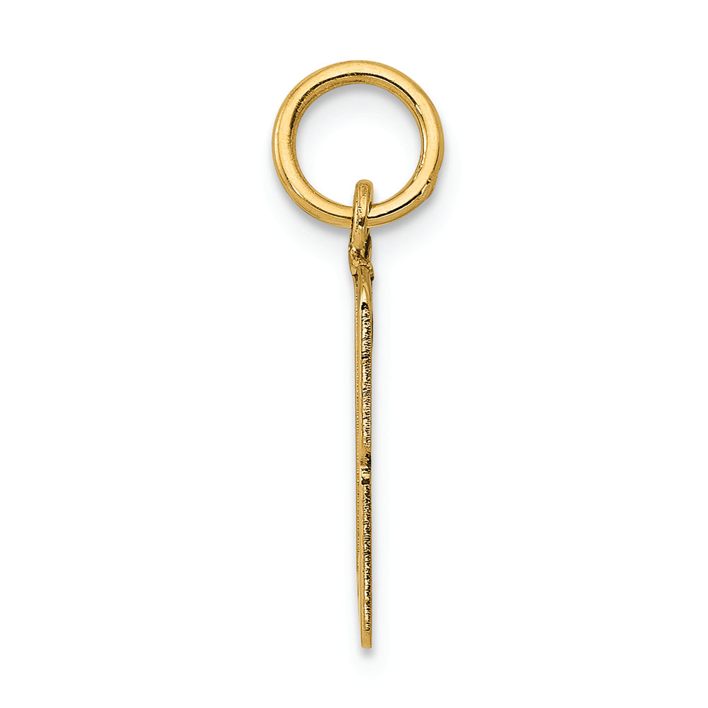 FJC Finejewelers 14k Yellow Gold Small Polished Elongated 13 Charm