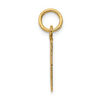 FJC Finejewelers 14k Yellow Gold Small Polished Elongated 13 Charm