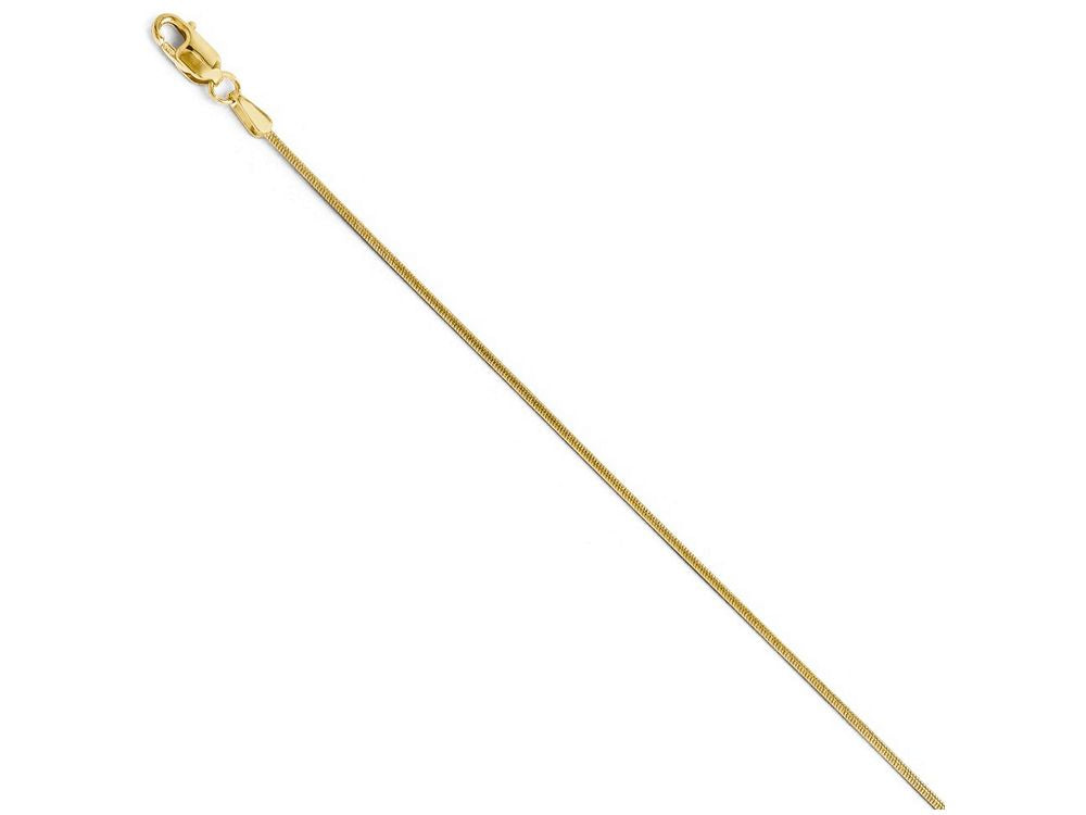 FJC Finejewelers 14k Yellow Gold 0.9 mm Snake Chain Necklace