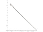FJC Finejewelers 14k White Gold Snake Chain Necklace
