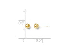 FJC Finejewelers 14k Yellow Gold Polished 4mm Ball Post Earrings
