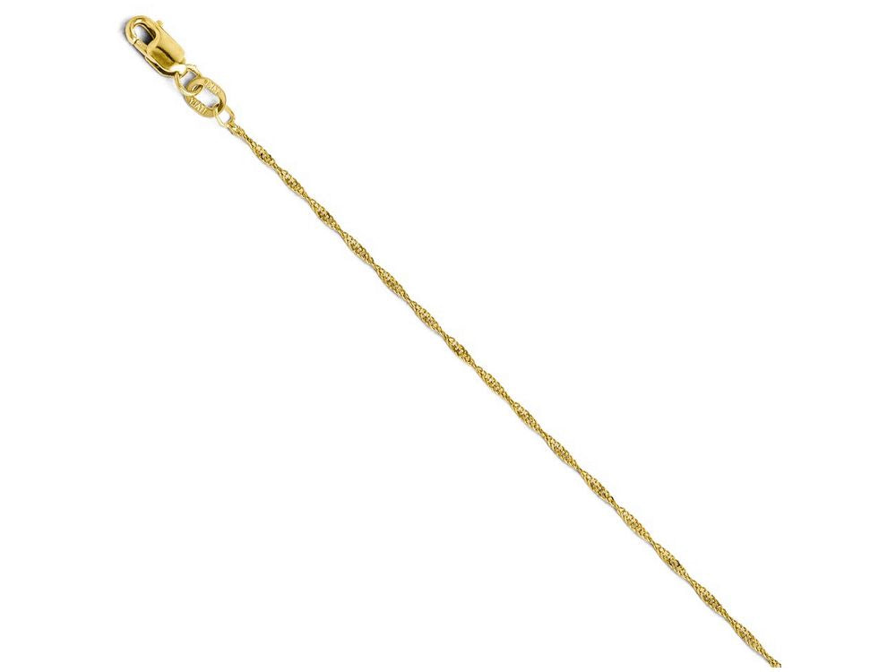 FJC Finejewelers 14k Yellow Gold Light Singapore Chain Necklace
