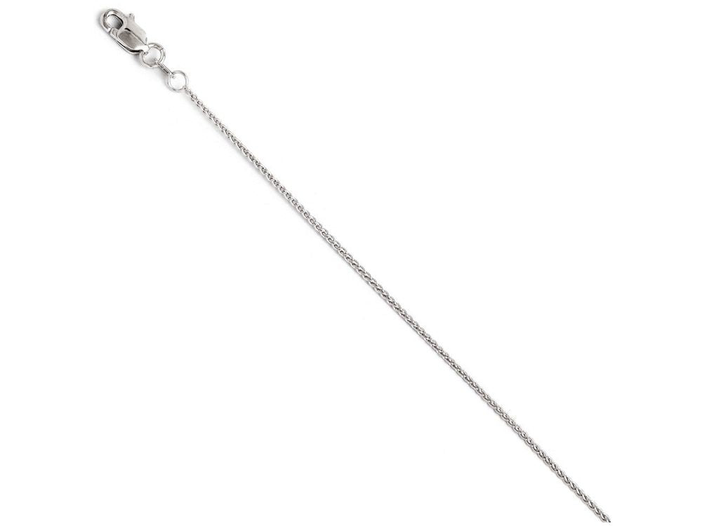 FJC Finejewelers 14k White Gold 1mm Wheat Chain Necklace