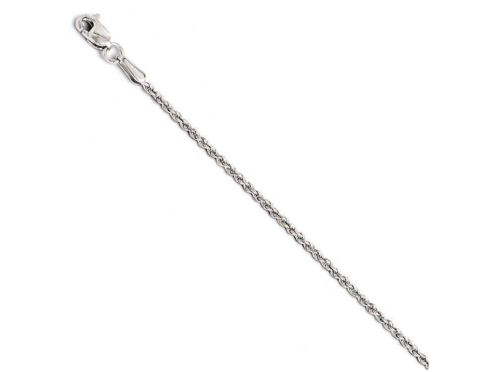 FJC Finejewelers 14k White Gold 1.5mm Bright Cut Rope 8 Inch Bracelet