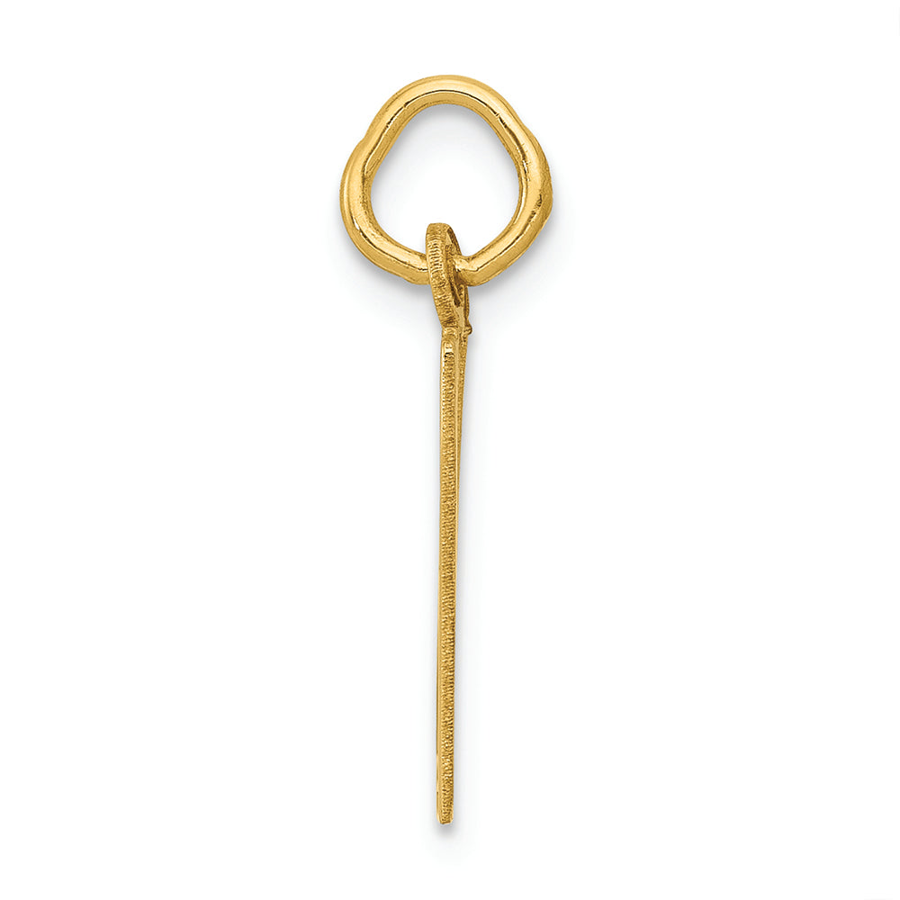 FJC Finejewelers 14k Yellow Gold Small Polished Elongated 17 Charm