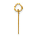 FJC Finejewelers 14k Yellow Gold Small Polished Elongated 17 Charm
