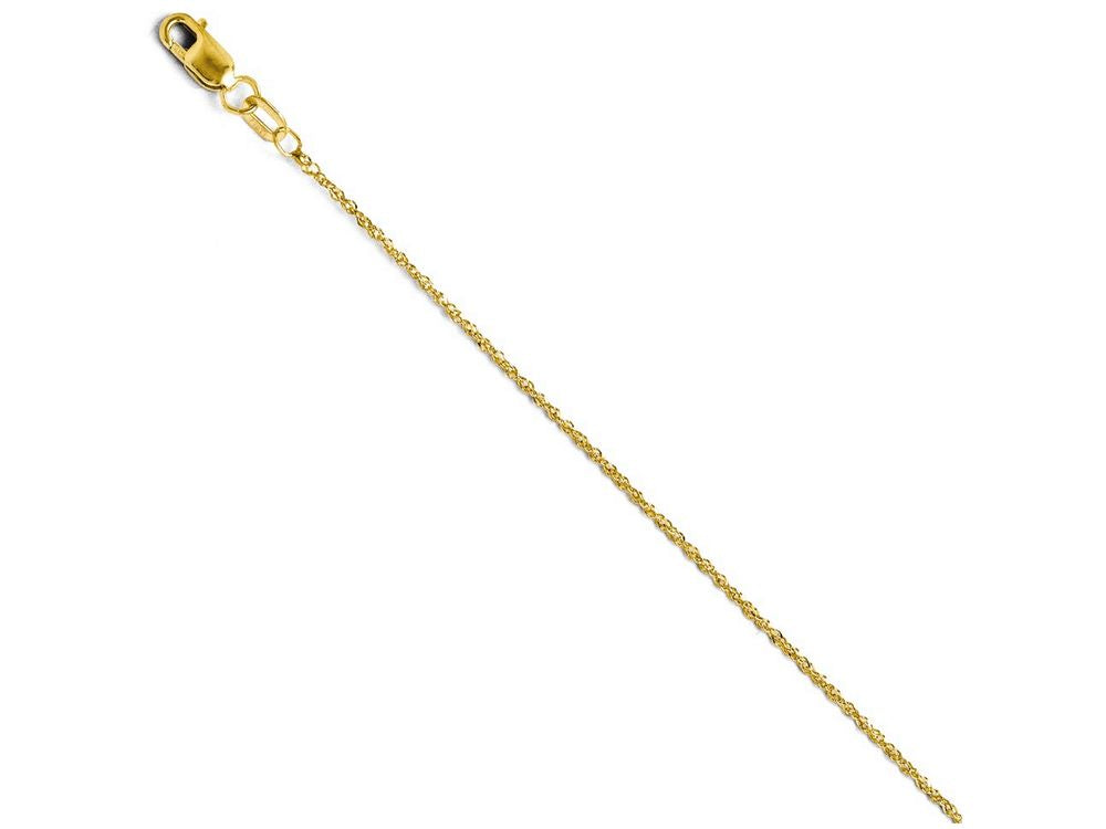 FJC Finejewelers 14k Yellow Gold Sparkle Singapore Chain Necklace