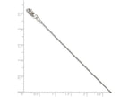 FJC Finejewelers 14k White Gold Sparkle Singapore Chain Necklace