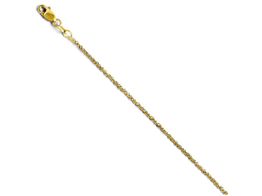FJC Finejewelers 14k Yellow Gold Sparkle Singapore Chain Necklace
