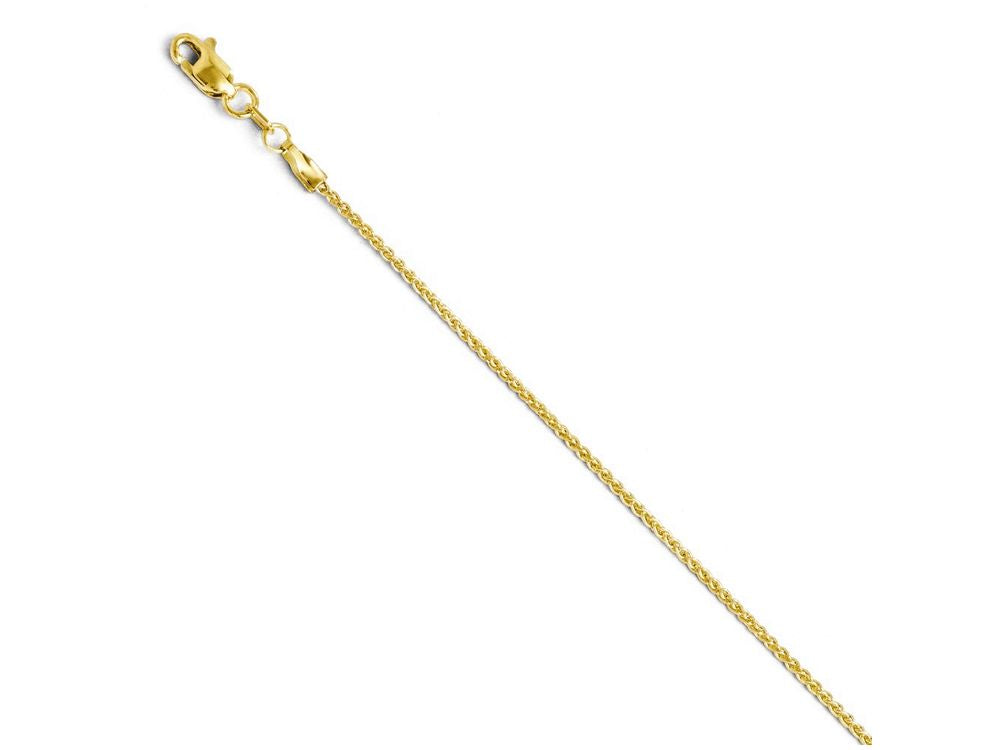 FJC Finejewelers 14k Yellow Gold 1.2mm Wheat Chain Necklace