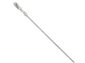 FJC Finejewelers 14k White Gold 1.2mm Wheat Chain Necklace