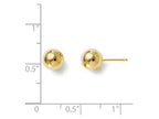 FJC Finejewelers 14k Yellow Gold Polished 7mm Ball Post Earrings