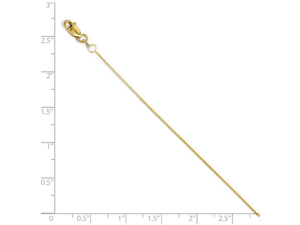 FJC Finejewelers 14k Yellow Gold .8mm Baby Wheat Chain Necklace