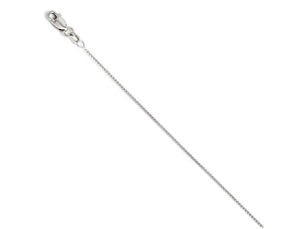 FJC Finejewelers 14k White Gold  .8mm Baby Wheat Chain Necklace