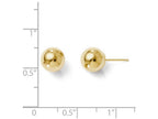 FJC Finejewelers 14k Yellow Gold Polished 8mm Ball Post Earrings