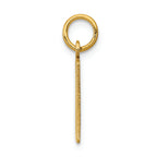FJC Finejewelers 14k Yellow Gold Small Polished Elongated 20 Charm