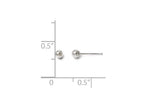 FJC Finejewelers 14k White Gold Polished 3mm Ball Post Earrings