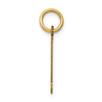 FJC Finejewelers 14k Yellow Gold Small Polished Elongated 21 Charm