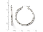 FJC Finejewelers 14k White Gold Polished Hoop Earrings
