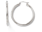 FJC Finejewelers 14k White Gold Polished Hoop Earrings