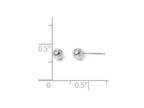 FJC Finejewelers 14k White Gold Polished 4mm Ball Post Earrings