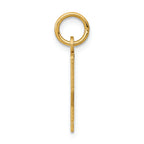 FJC Finejewelers 14k Yellow Gold Small Polished Elongated 22 Charm