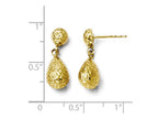 FJC Finejewelers 14k Yellow Gold Bright Cut Post Dangle Earrings