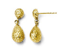 FJC Finejewelers 14k Yellow Gold Bright Cut Post Dangle Earrings