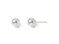 FJC Finejewelers 14k White Gold Polished 6mm Ball Post Earrings