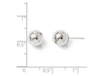 FJC Finejewelers 14k White Gold Polished 8mm Ball Post Earrings